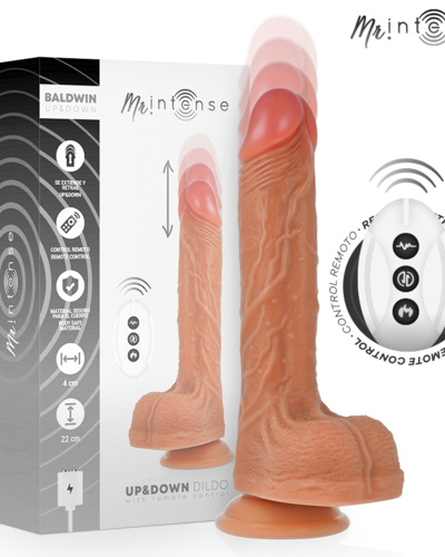 Mr. Intense - Pene realístico multifunción con vibración Up and Down - Control remoto 22cm x 4cm