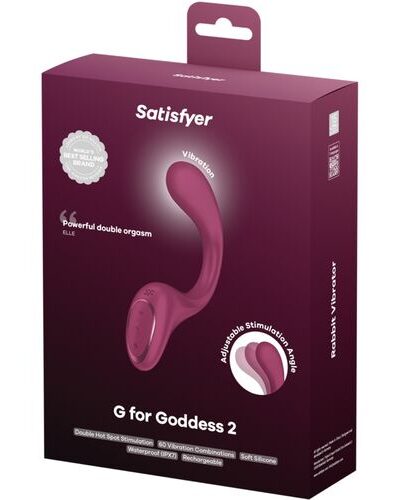 Satisfyer - G for Goddess 2 vibrador rabbit burdeos