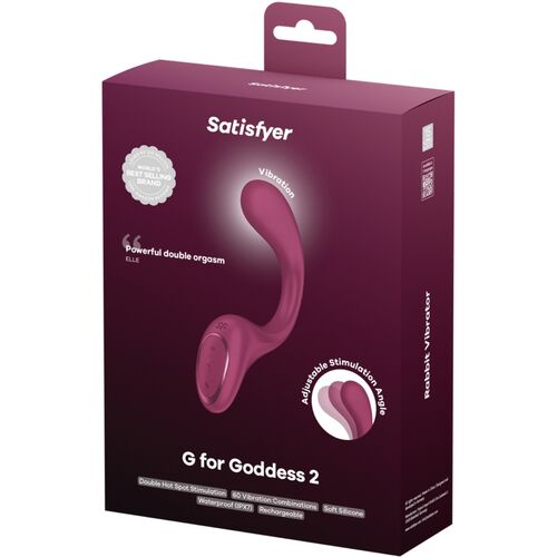 Satisfyer - G for Goddess 2 vibrador rabbit burdeos