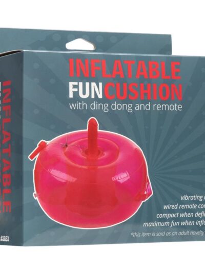 INFLATABLE FUN - Cojín Hinchable con Dildo, Vibración y Control Remoto Ding Dong