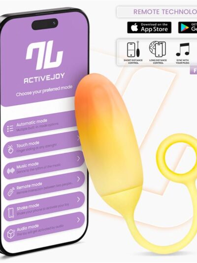 Huevo Silicona Doble Capa con APP Amarillo/Naranja