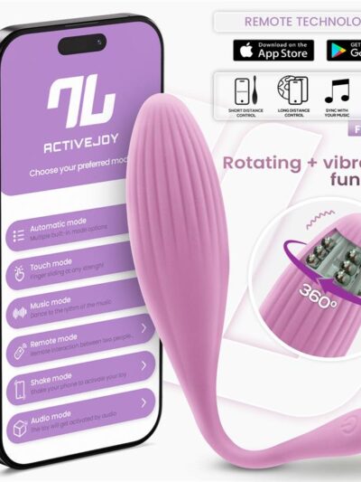 Huevo Vibrador con Bolas Internas con Rotación y APP USB