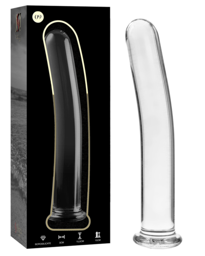 NEBULA - Modelo 9 Dildo de cristal 15.5 x 2.5 cm