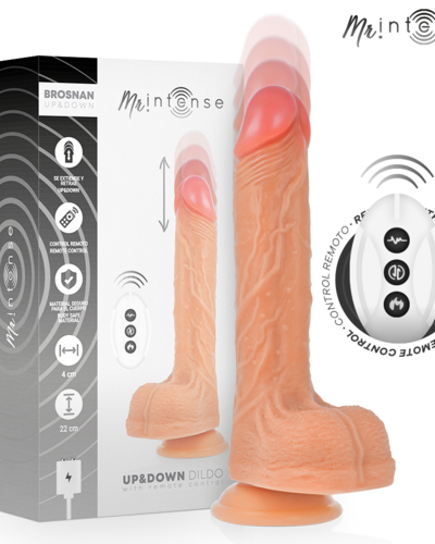 Mr. Intense - Pene realístico multifunción con vibración Up and Down - Control Remoto 22x4 cm