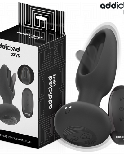 ADDICTED TOYS - Plug anal con lengua vibradora y control remoto