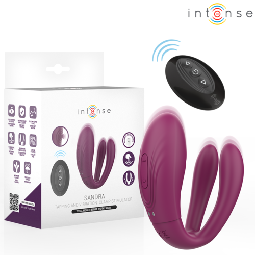 INTENSE - Vibrador & Estimulador de pinzas con con control remoto