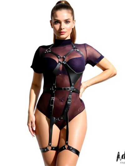 Ivette Arnés Cuerpo Entero Cuero Vegano Talla Única