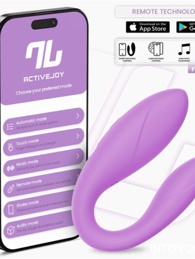 Juguete para Parejas con APP Flexible Silicona Lavanda