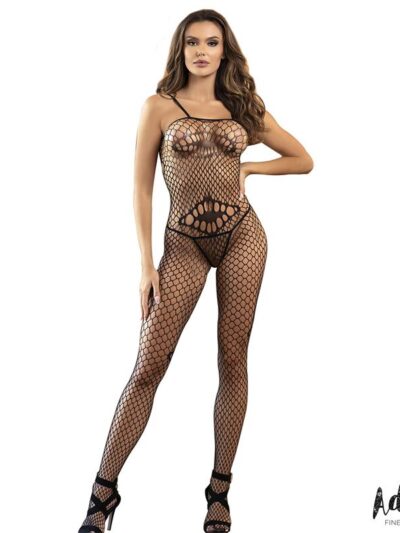 Katia Bodystocking de Rejilla con Patrones Geométricos