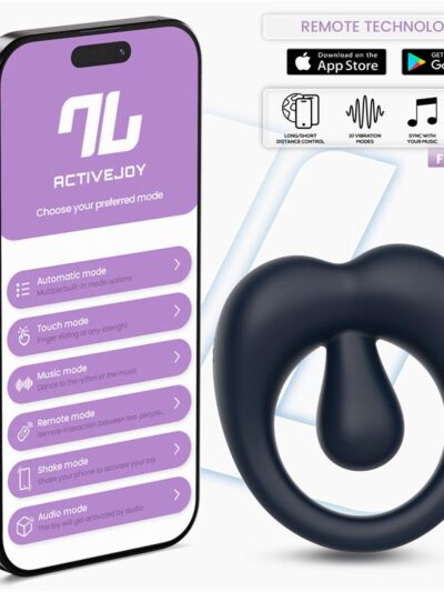 Kenny Anillo Vibrador con Estimulador de Clítoris y APP Azul Noche