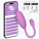 Logan Huevo Vibrador con APP Silicona Unibody Púrpura