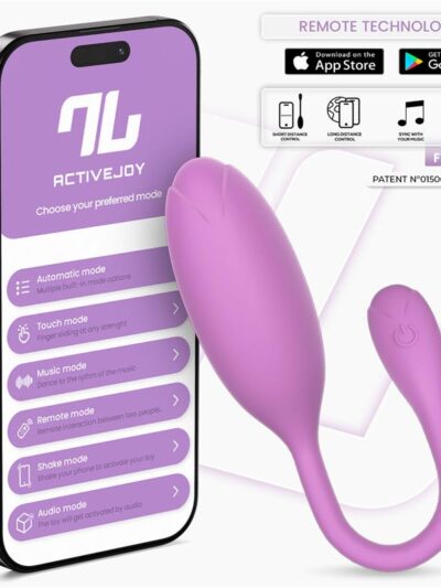 Logan Huevo Vibrador con APP Silicona Unibody Púrpura