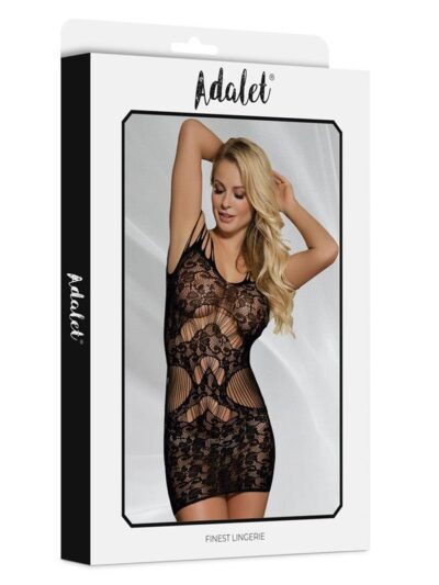 Luna Bodystocking Patrón Geométrico y Floral