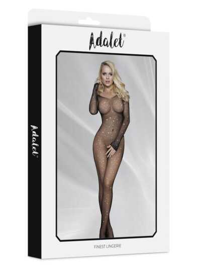 Maty Bodystocking Entepierna Abierta con Brillantes