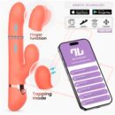 Mindy Vibrador con Anillo de Bolas Up and Down, Finger y Pulsación con APP