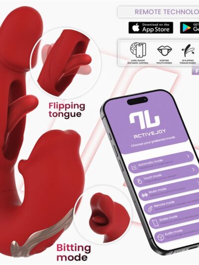 Mouty Vibrador Función Mordisqueo y Flipping con App