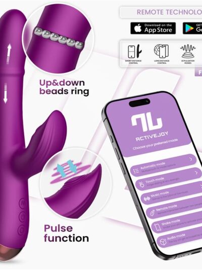 Sendel Vibrador con Anillo de Bolas Internas Up and Down y Pulsación con App
