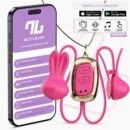 Tickly Pinzas para Pezones con Vibración, Control y Collar con APP