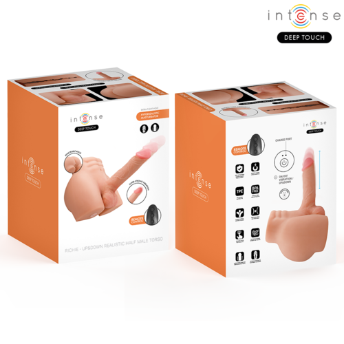 INTENSE DEEP TOUCH - Richie Torso con ano y dildo realístico con empuje y vibración control remoto