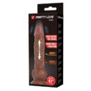 PRETTY LOVE - EREN DILDO VIBRADOR CON EMPUJE 20,5 CM Ø 4,5 CM MARRÓN